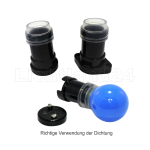 Classic E14 Illu Lichterkette 100 M / 140 Fassungen - schwarz