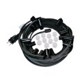 Classic E14 Illu Lichterkette 100 M / 140 Fassungen - schwarz