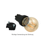 Profi E27 Illu Lichterkette 30 M / 40 Fassungen - weiß / schwarz