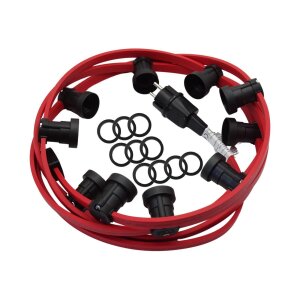 Profi E27 Illu Lichterkette 10 M / 15 Fassungen - rot