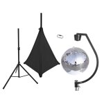 EUROLITE Spiegelkugel-Set 50cm mit Stativ und Segel schwarz